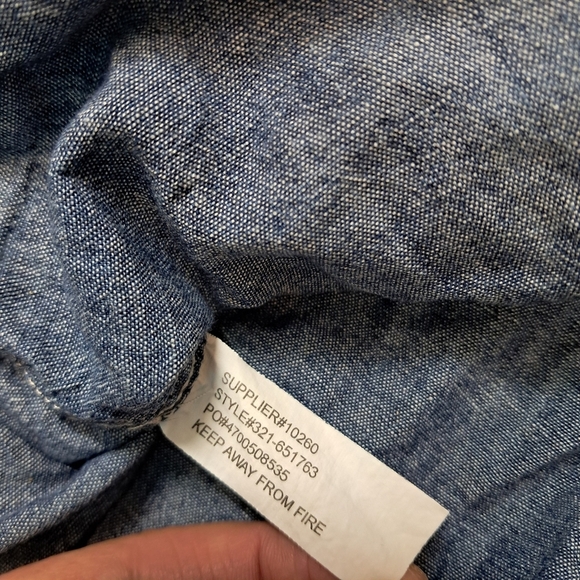 Ralph Lauren Toddler Shirt Size 4T Denim Blue Navy Pony Logo Button Down - Picture 7 of 7